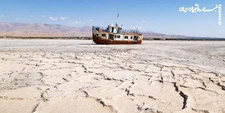 از دریاچه ارومیه فقط یک پنجم باقی مانده +عکس هوایی