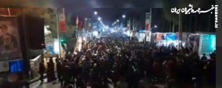 فیلم| حضور گسترده مردم در سومین سالگرد شهادت سردارسلیمانی در کرمان