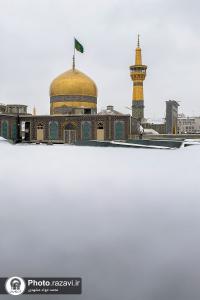 ۵ والپیپر زیبا از روزهای برفی حرم امام رضا(ع) +دانلود