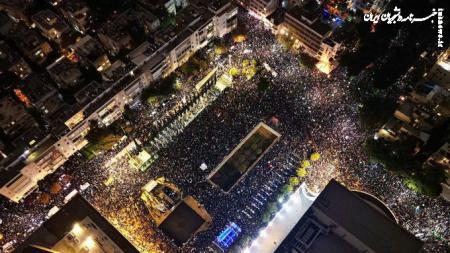 تلاش‌های اسرائیل برای تجمع هزاران نفری جواب داد +عکس