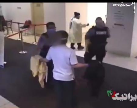 حمله پلیس به یک خانم بخاطر ماسک کرونا/ خانم فوت کرد +فیلم 