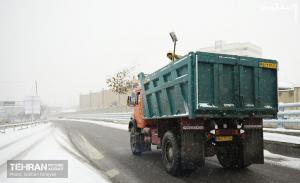 عکس| عملیات ویژه در روز برفی پایتخت