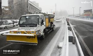 عکس| عملیات ویژه در روز برفی پایتخت