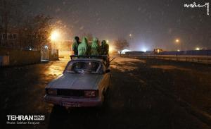 عکس| عملیات ویژه در روز برفی پایتخت