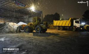 عکس| عملیات ویژه در روز برفی پایتخت