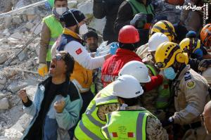 عکس| نجات یافتگان زلزله ترکیه-سوریه
