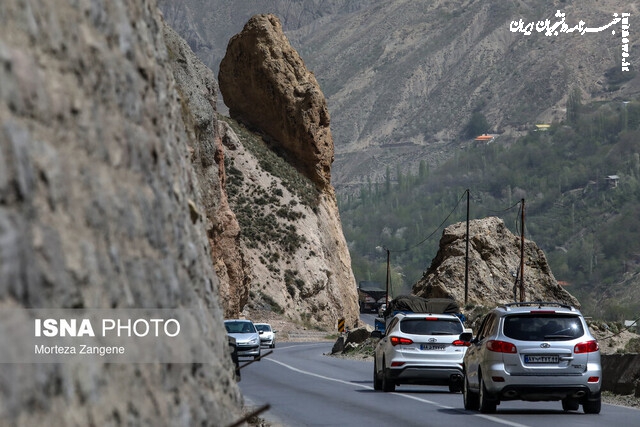 تردد روان در چالوس و هراز