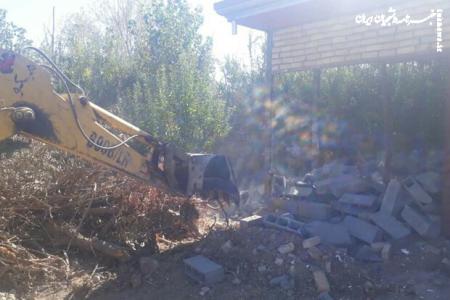 ۴۰ ساخت و ساز غیرمجاز در پیشوا تخریب شد