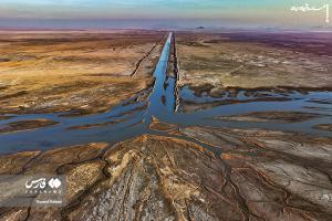 عکس| آب در رگ های «دریاچه ارومیه» 