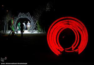 تصاویر| برگزاری بزرگترین جشن نور کشور در بوستان ملت