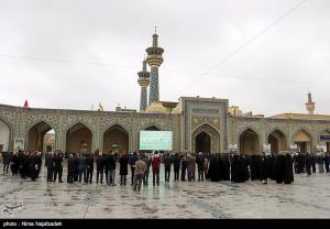 تصاویر| تشییع پیکر مرحوم غفوری‌فرد در حرم امام رضا(ع)