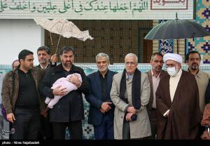 تصاویر| تشییع پیکر مرحوم غفوری‌فرد در حرم امام رضا(ع)