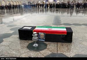 تصاویر| تشییع پیکر مرحوم غفوری‌فرد در حرم امام رضا(ع)