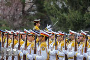 تصاویر| استقبال رسمی از رئیس‌جمهور بلاروس