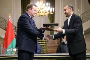 تصاویر| استقبال رسمی از رئیس‌جمهور بلاروس