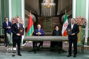 تصاویر| استقبال رسمی از رئیس‌جمهور بلاروس