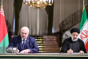 تصاویر| استقبال رسمی از رئیس‌جمهور بلاروس