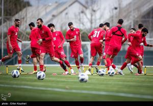 تصاویر| تمرین تیم ملی فوتبال با حضور قلعه‌نویی