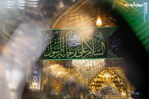 عکس| نصب کتیبه‌های ولادت امام حسن مجتبی(ع) در کربلا