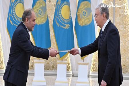 سفیر جدید ایران استوارنامه خود را تقدیم رئیس جمهور قزاقستان کرد