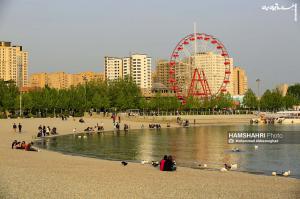 دریاچه چیتگر تهران در روزهای اول بهار