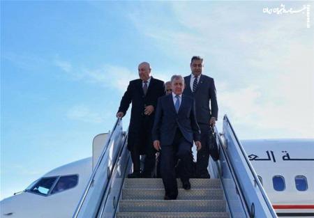 فیلم| لحظه ورود رئیس جمهور عراق به تهران/ استقبال رسمی رئیسی از همتای عراقی در کاخ سعدآباد 