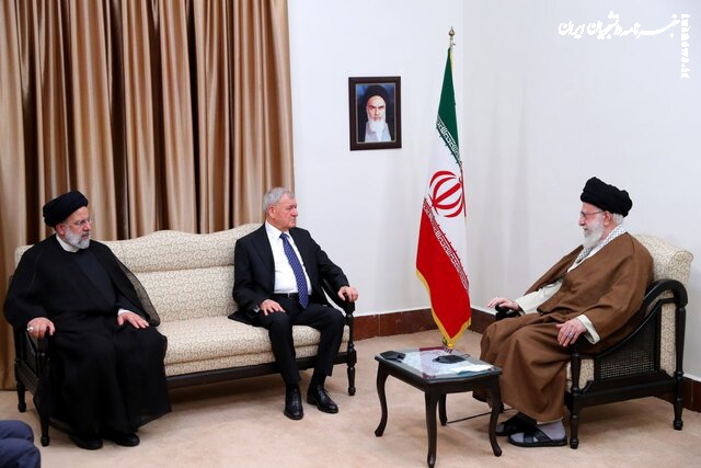  رییس‌جمهور عراق با رهبر انقلاب دیدار کرد