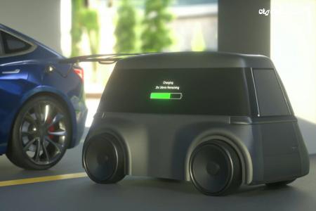 رباتی که خودرو را در پارکینگ شارژ می‌کند