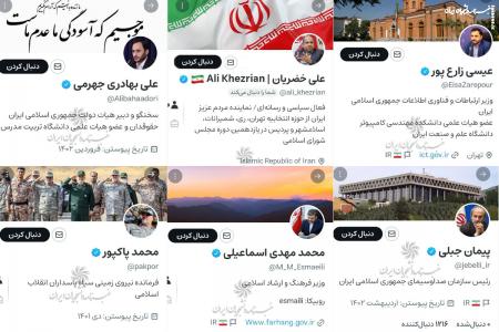 حضور پرشور کاربران در توئیتر ایرانی/ کدام یک از مسئولین در ویراستی حضور دارند؟