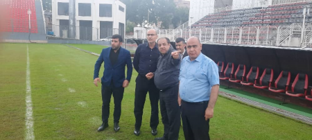 مدیران سازمان لیگ و فدراسیون از ورزشگاه وطنی بازدید کرد