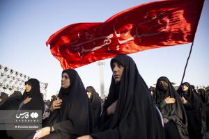 تصاویر| اجتماع عظیم عزاداران امام صادق(ع) در میدان امام حسین(ع) تهران