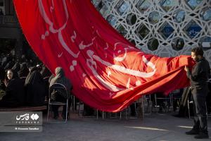 تصاویر| اجتماع عظیم عزاداران امام صادق(ع) در میدان امام حسین(ع) تهران