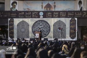 تصاویر| اجتماع عظیم عزاداران امام صادق(ع) در میدان امام حسین(ع) تهران