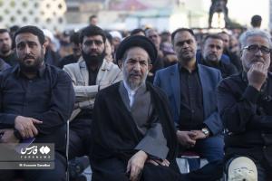 تصاویر| اجتماع عظیم عزاداران امام صادق(ع) در میدان امام حسین(ع) تهران