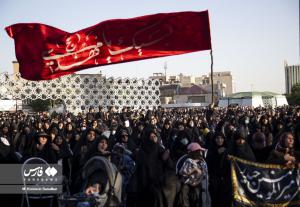 تصاویر| اجتماع عظیم عزاداران امام صادق(ع) در میدان امام حسین(ع) تهران