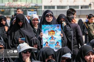 تصاویر| تشییع پیکر ۳ شهید مرزبان خراسانی در مشهد