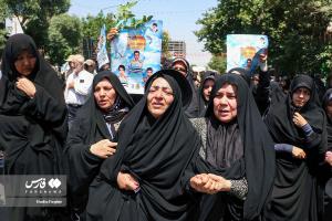 تصاویر| تشییع پیکر ۳ شهید مرزبان خراسانی در مشهد