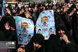 تصاویر| تشییع پیکر ۳ شهید مرزبان خراسانی در مشهد