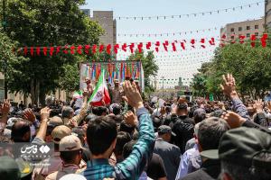 تصاویر| تشییع پیکر ۳ شهید مرزبان خراسانی در مشهد