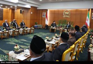 تصاویر| دیدار رئیسی با رییس مجلس مشورتی خلق اندونزی