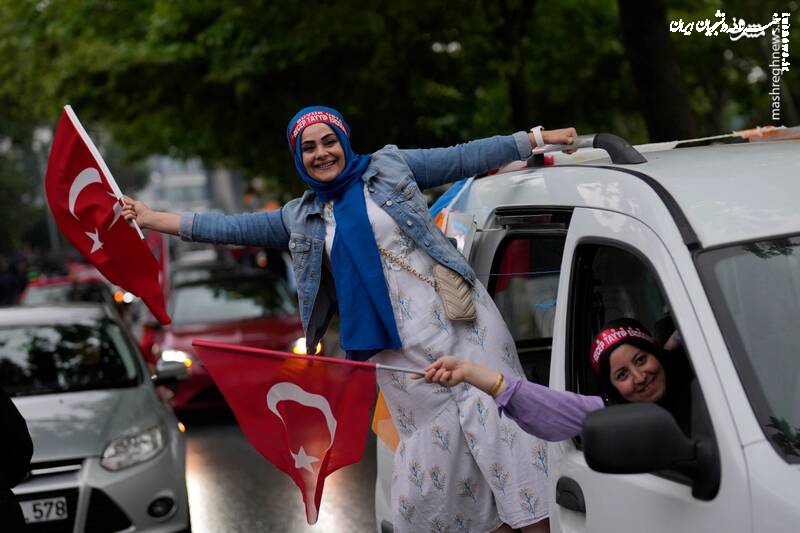 تصاویر| جشن پیروزی هواداران اردوغان