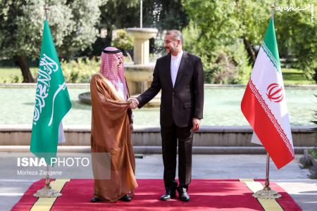 عکس| دیدار وزیر امور خارجه عربستان با امیر عبداللهیان
