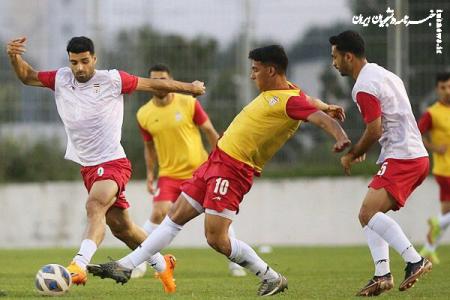 گرد و خاک شدید در تمرین تیم ملی فوتبال