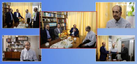 رئیس دانشگاه تهران با استاد جلیل تجلیل دیدار کرد
