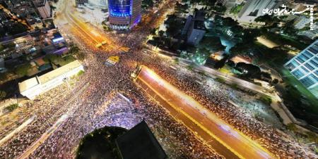 ۹۵ هزار نفر در تل‌آویو علیه نتانیاهو شعار دادند