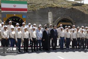تصاویر| افتتاح مسیر رفت قطعه ۲ آزادراه تهران شمال