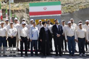 تصاویر| افتتاح مسیر رفت قطعه ۲ آزادراه تهران شمال