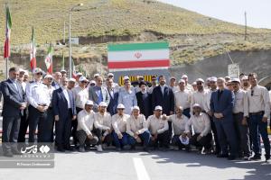 تصاویر| افتتاح مسیر رفت قطعه ۲ آزادراه تهران شمال