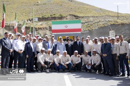 تصاویر| افتتاح مسیر رفت قطعه ۲ آزادراه تهران شمال