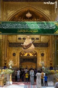 عکس| کتیبه‌های روز مباهله در حرم حضرت عباس(ع)